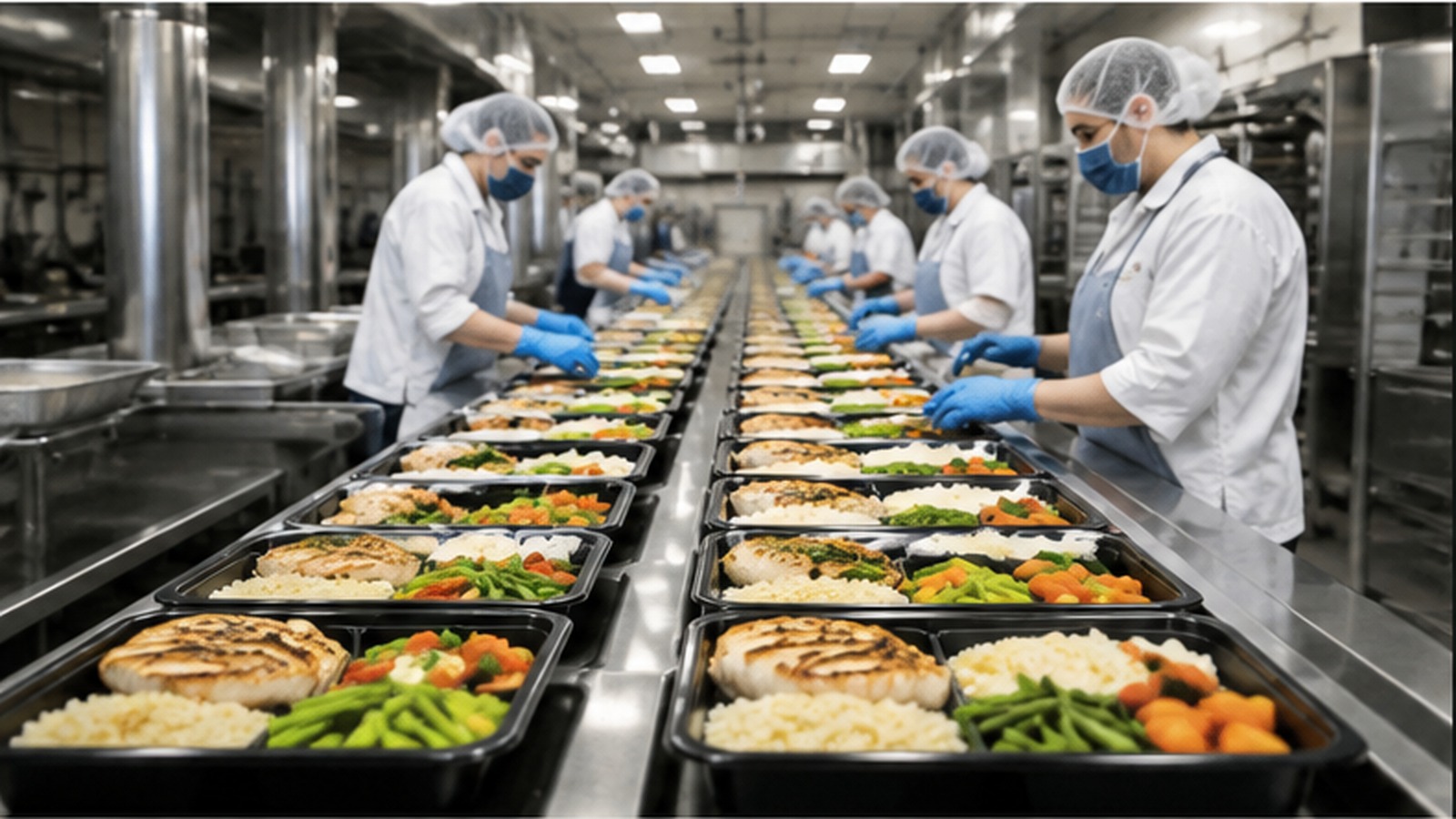 High-volume prepared meal service